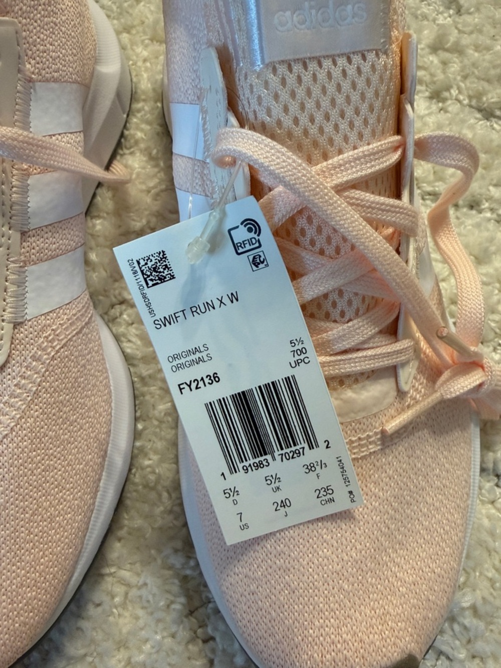 Adidas Pink Knit Running Sneakers - Picture 2 of 6